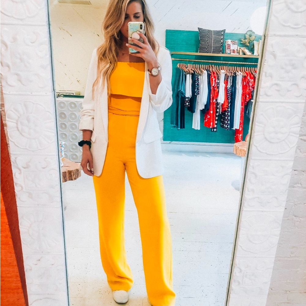 Trina Turk Yellow Jumpsuit